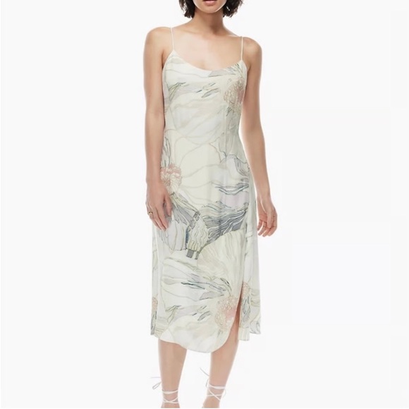 cascading crush pink floral print tiered bustier midi dress Floral Corseted A-line Dress 4 / Rosette/Coral